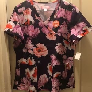 Koi scrub top